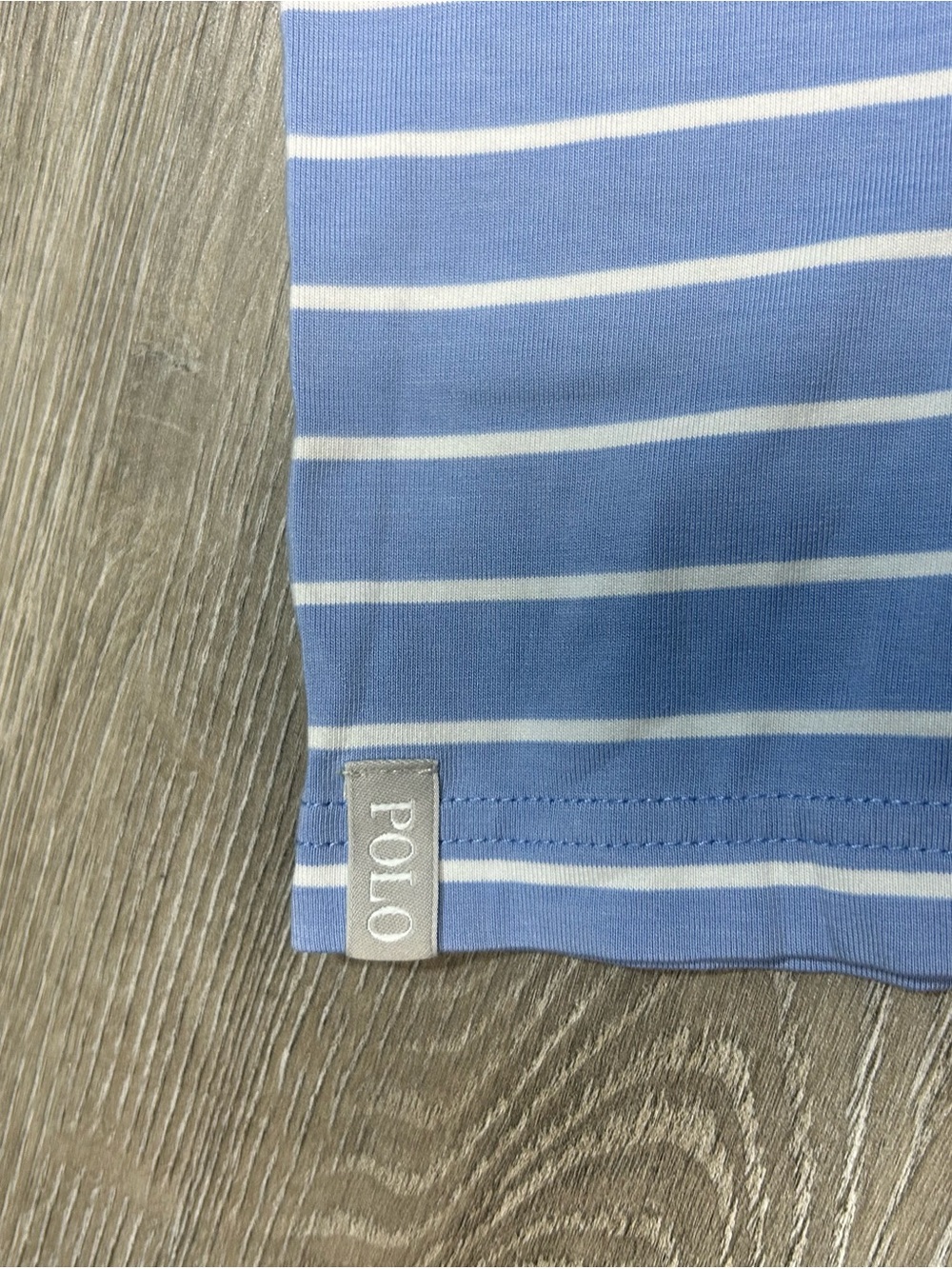 Ralph Lauren Polo Golf Wicking Striped Short Sleeve Polo Shirt Men's L Blue - Picture 5 of 5
